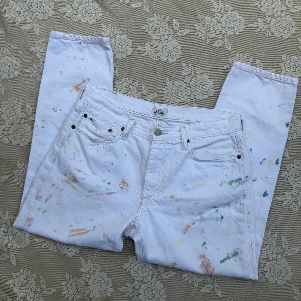 Polo Ralph Lauren Paint Splatter Jeans Size 29